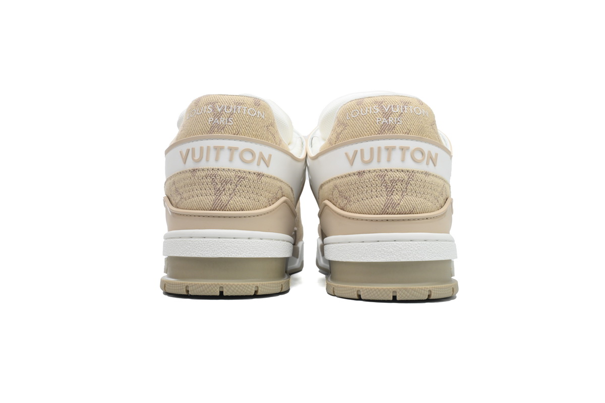 PK God Batch LOUIS VUITTON Trainer White Khaki