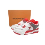 PK God Batch LOUIS VUITTON Trainer White Red