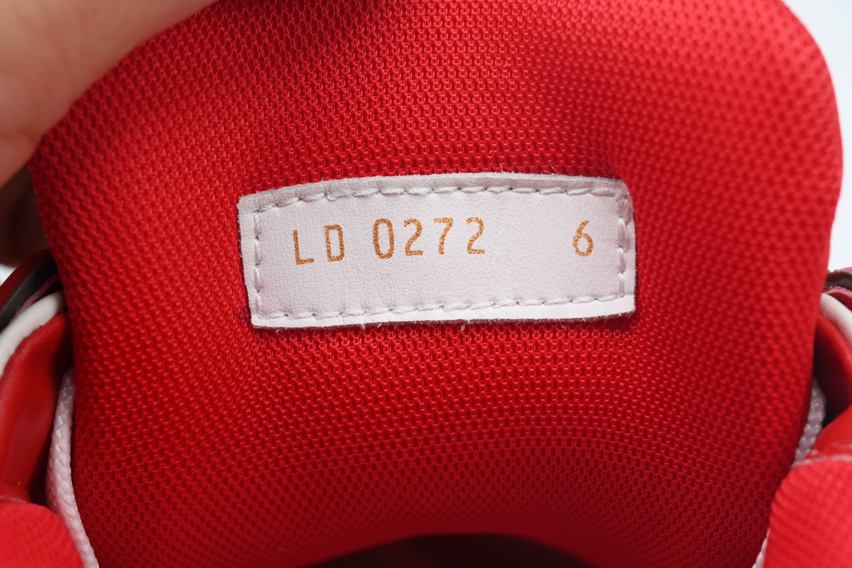 PK God Batch LOUIS VUITTON Trainer White Red