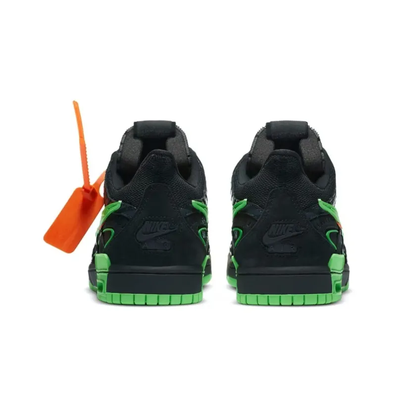 pk god batch nike x off-white air rubber dunk "green strike" sneakers