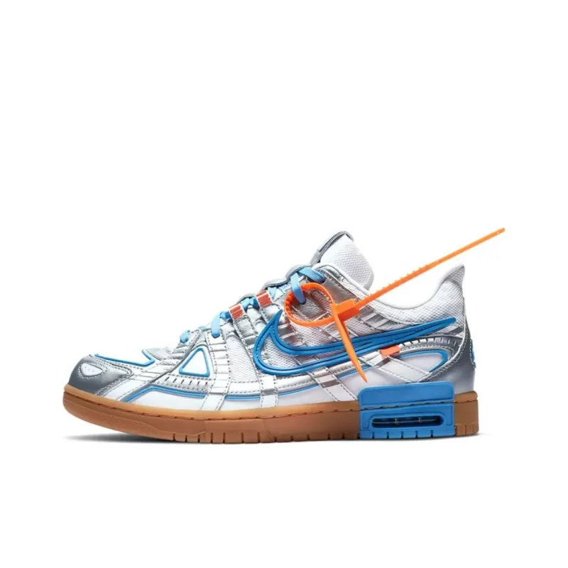 pk god batch nike x off-white air rubber dunk "university blue" sneakers