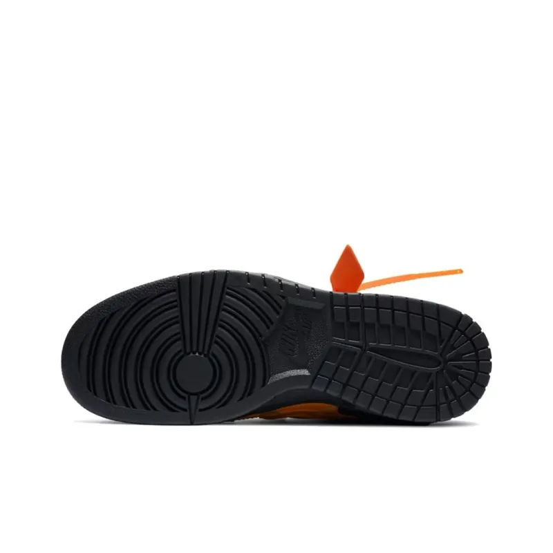 pk god batch nike x off-white air rubber dunk "university gold" sneakers