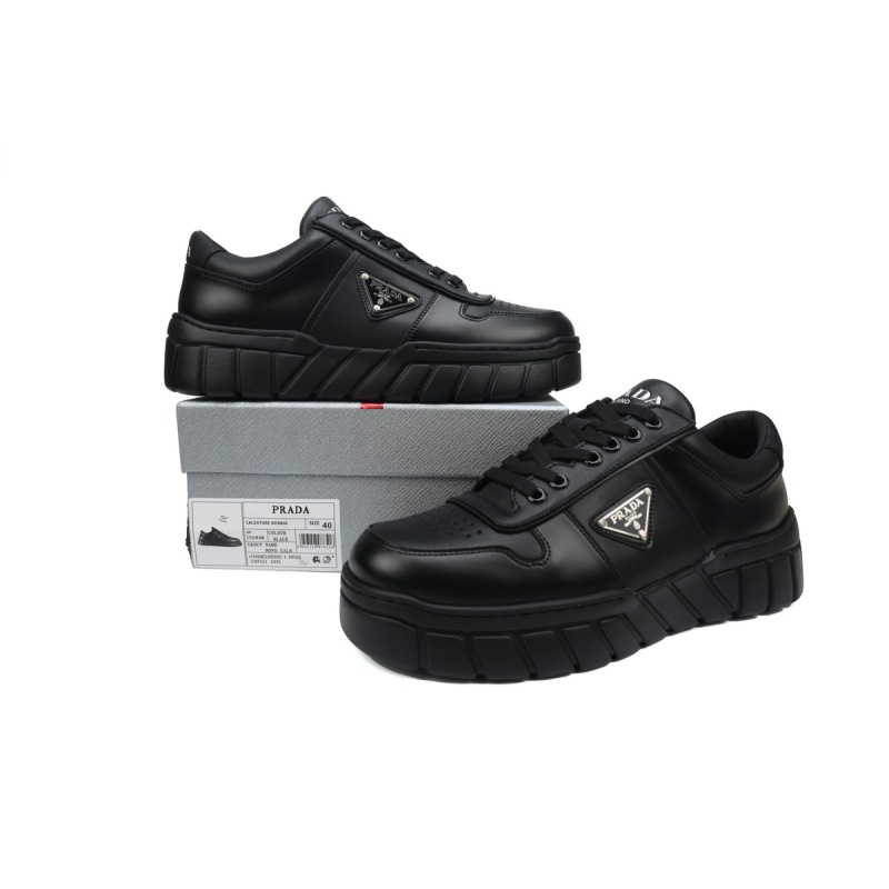 PK God Batch Prada Sneakers Zigzag Black