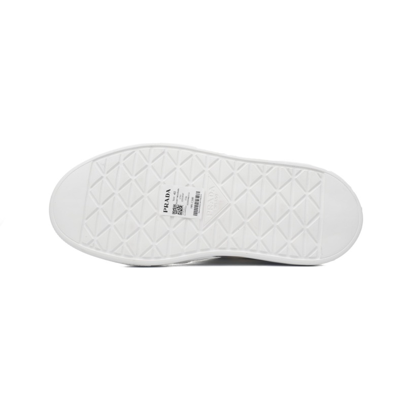 PK God Batch Prada White plaid platform shoes
