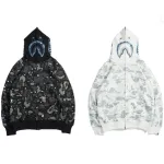 BAPE luminous starry sky hoodie black & white