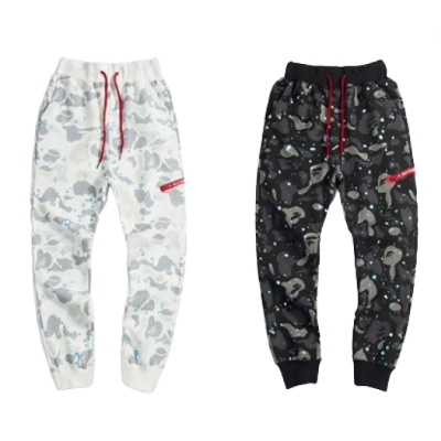 BAPE luminous starry sky trousers 01