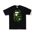 BAPE Color Camo Big Ape Head Tee Black Green
