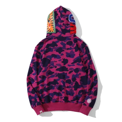 BAPE Color Camo Shark Zip Hoodie Purple 4580793338444 02