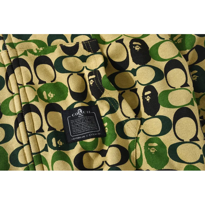 bape dinosaur collaboration camouflage hoodie