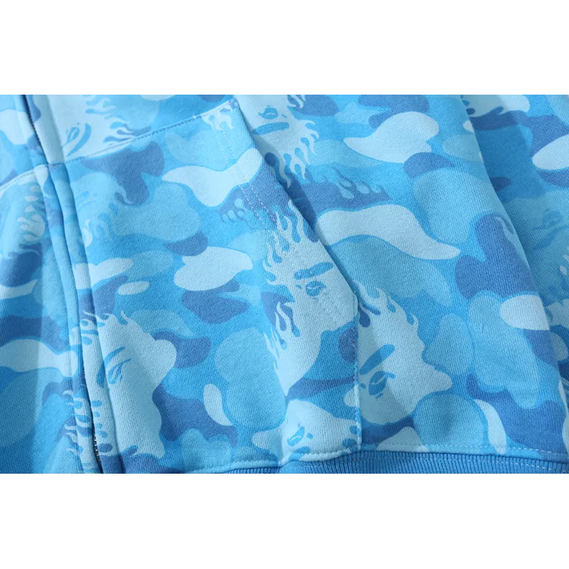 bape flame camouflage hoodie