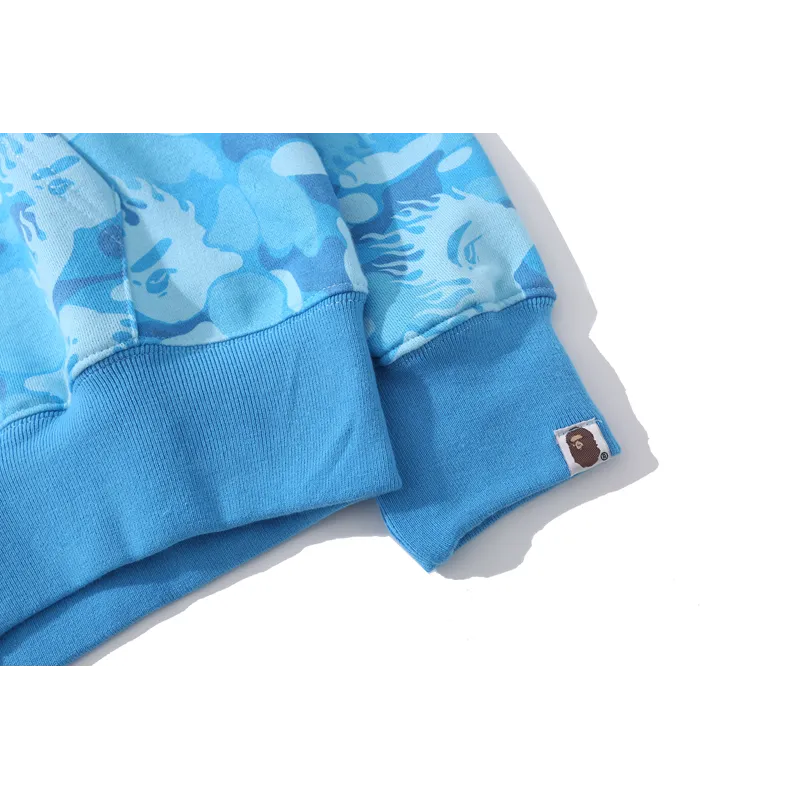 bape flame camouflage hoodie