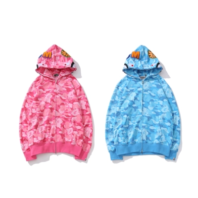 BAPE Flame Camouflage Hoodie 01