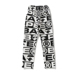 BAPE FW23 full-print letter series shark loose version trousers and sweatpants