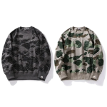 BAPE LAYERED LINE CAMO CREWNECK