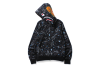 BAPE Space Camo Shark WGM Full-Zip Hoodie Black 