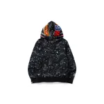 BAPE Space Camo Shark WGM Full-Zip Hoodie Black 