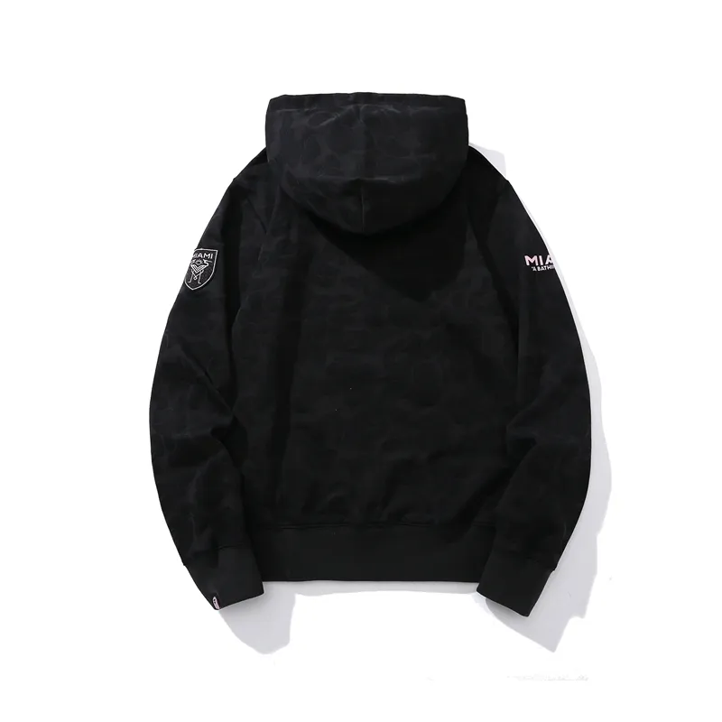 bape x inter miami cf camo pullover hoodie pink & black & white