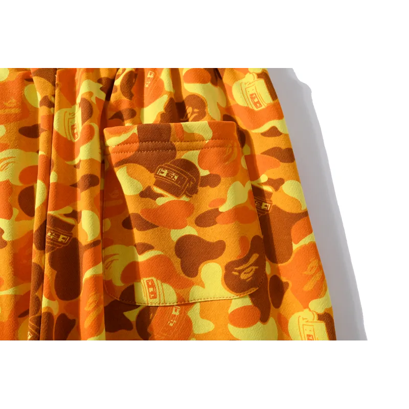 bape x pubg joint model playerunknown's battlegrounds orange