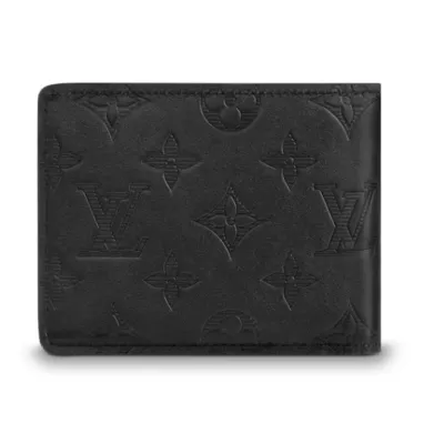LOUIS VUITTON Multiple Wallet Monogram Shadow Black 02