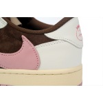 PK God Batch Air Jordan 1 Low Travis Scott Dark Pony Pink DZ4137-206