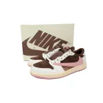 PK God Batch Air Jordan 1 Low Travis Scott Dark Pony Pink DZ4137-206