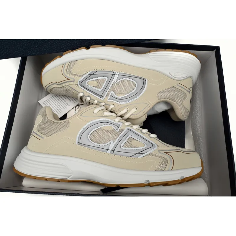 PK God Batch Dior Light Grey 'B30' Sneakers Cream 3SN279ZND-H161