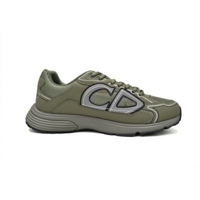 PK God Batch Dior Light Grey 'B30' Sneakers Olive Color 3SN279ZMA-16140 02