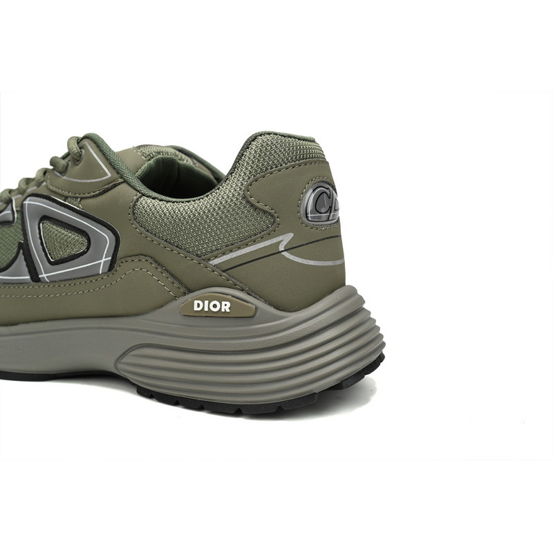 PK God Batch Dior Light Grey 'B30' Sneakers Olive Color 3SN279ZMA-16140