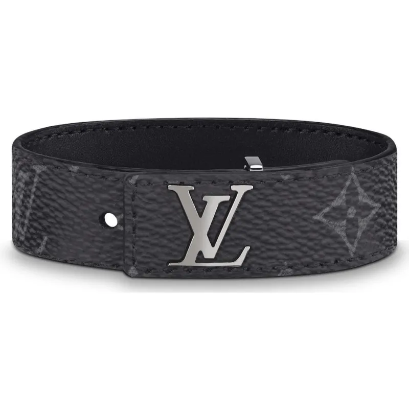 Louis Vuitton LV Slim Bracelet Monogram Eclipse Black