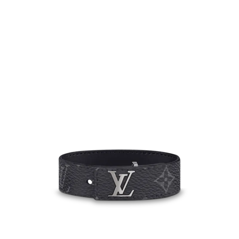 Louis Vuitton LV Slim Bracelet Monogram Eclipse Black