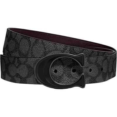 Coach Sculpted C Buckle Cut To Size Reversible Belt, 40 Mm 01