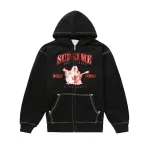 Supreme True Religion Zip Up Hooded Sweatshirt Black