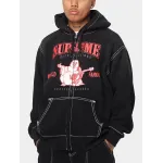Supreme True Religion Zip Up Hooded Sweatshirt Black