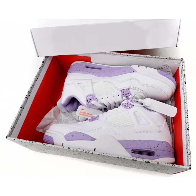 pk god batch air jordan 4 purple oreo ct8527-115