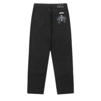 Chrome Hearts cross-distressed jeans 02