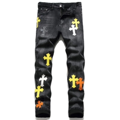 Chrome Hearts Cross Logo Jeans 01