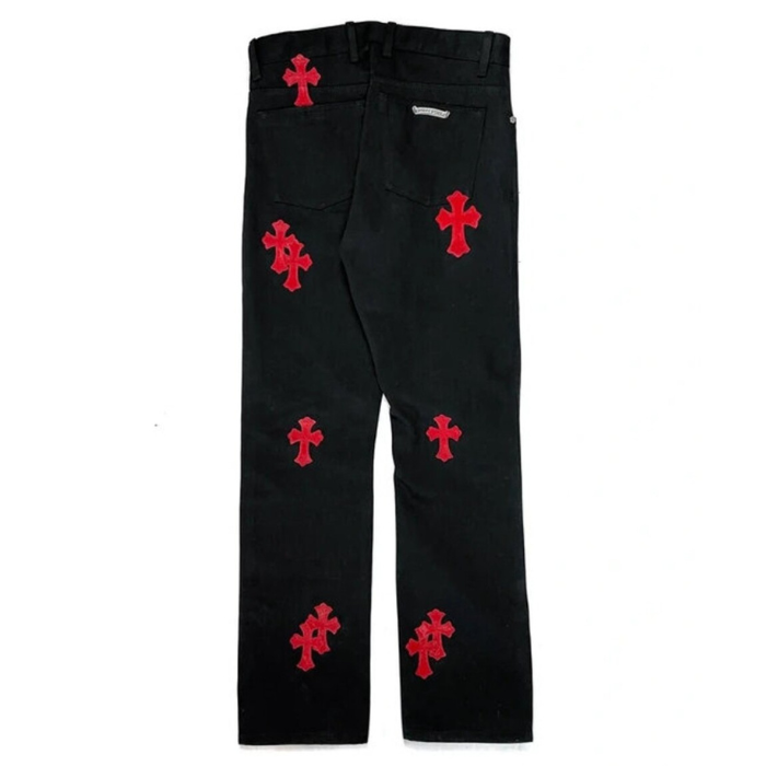 Chrome Hearts Levi’s Red Cross Patch Jeans – Black