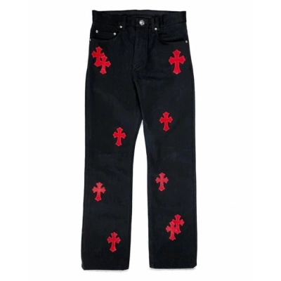 Chrome Hearts Levi’s Red Cross Patch Jeans – Black 01