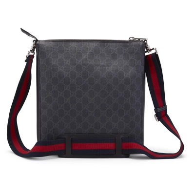 Gucci Messenger GG Supreme Black/Grey 02