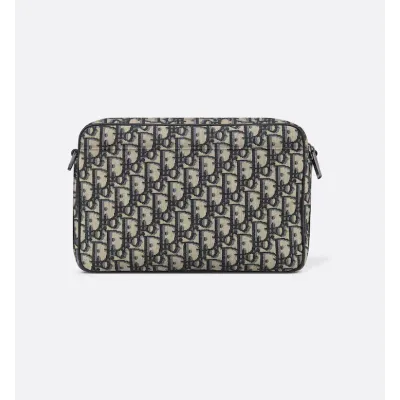 Beige and Black Dior Oblique Jacquard with Black Grained Calfskin 02