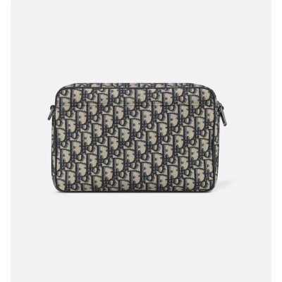 Beige and Black Dior Oblique Jacquard with Black Grained Calfskin 02