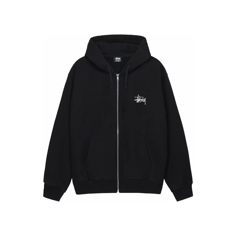 Stussy Basic Stussy Zip Hoodie Black