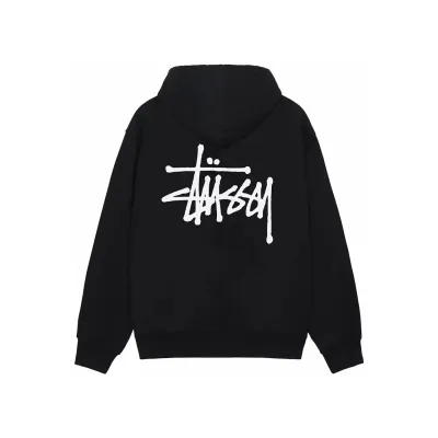 Stussy Basic Stussy Zip Hoodie Black 02