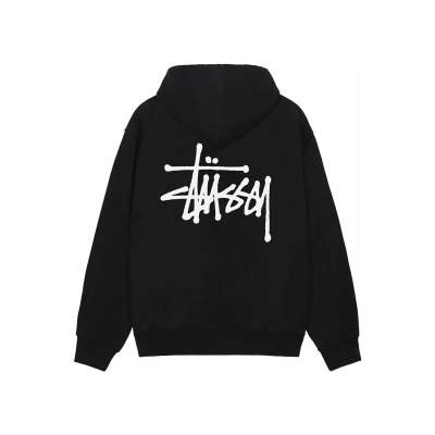 Stussy Basic Stussy Zip Hoodie Black 02