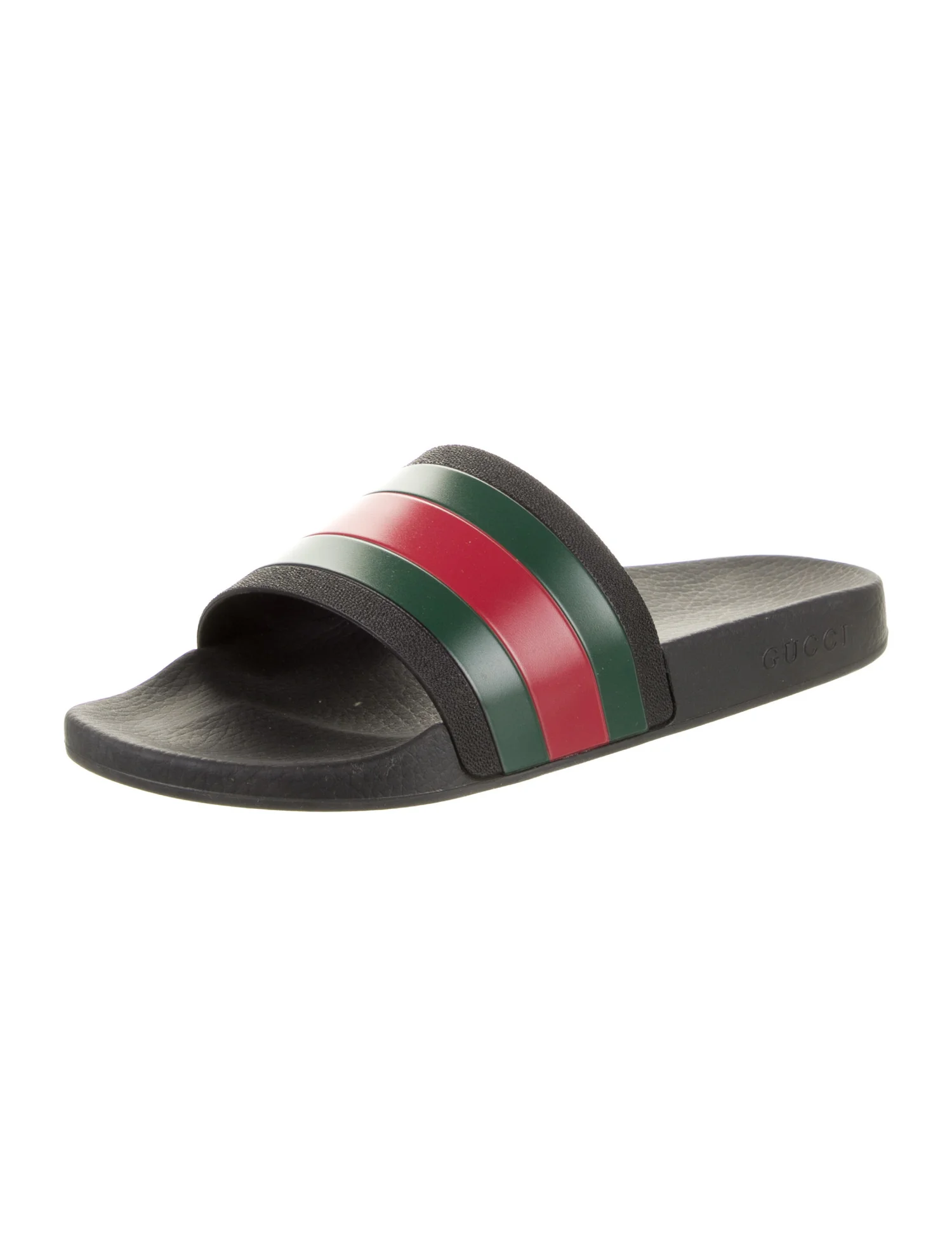 Gucci Web Accent Rubber Slides