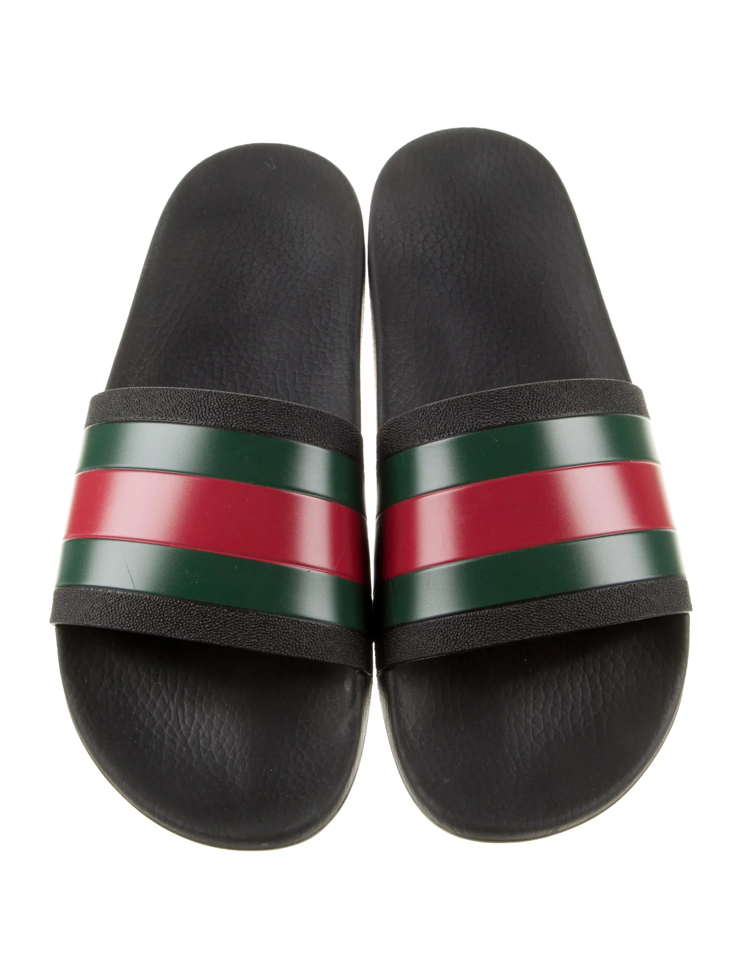 Gucci Web Accent Rubber Slides