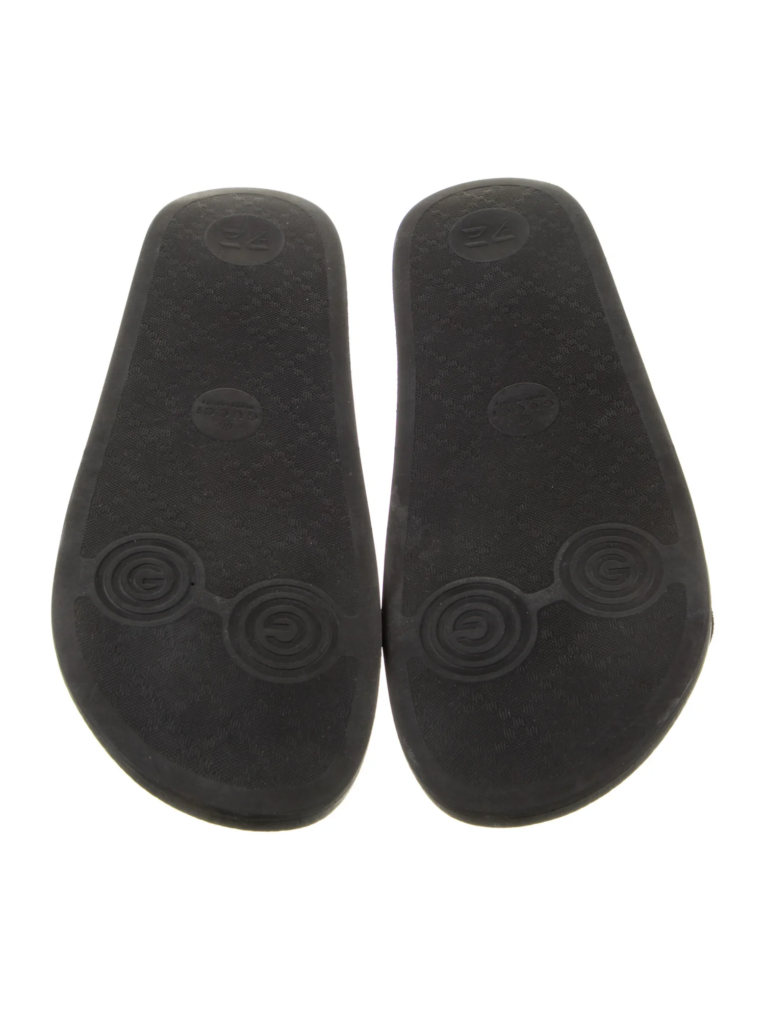 Gucci Web Accent Rubber Slides