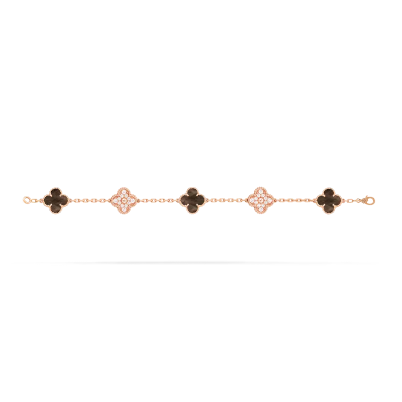 vintage alhambra bracelet, 5 motifs