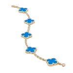 Vintage Alhambra bracelet, 5 motifs Agate
