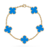 Vintage Alhambra bracelet, 5 motifs Agate